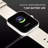 Mivi Model E with 1.69" Display, 7-Day Battery Life , Spo2, Heart Rate Monitor. Smartwatch